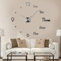 2021 Luxury Acrylic Sticker watch Home Decor Horloge Big DIY 3D Digital Home Wall Sstickers Clocks Design Modern Wall Clocks Hor